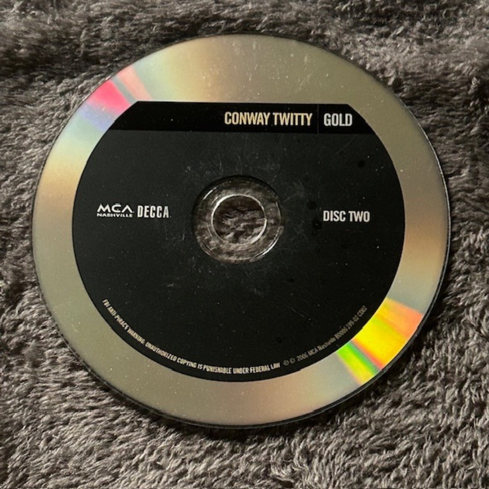 Conway‎ Twitty Gold Disc Two Loose CD Bundle Deal